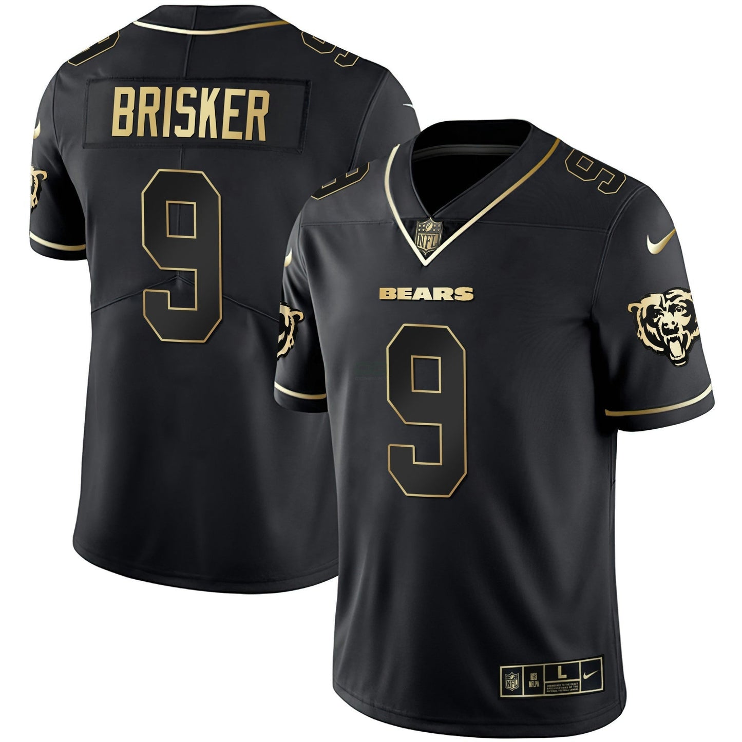 Camisa NFL Men’s Branca Dourada & Preta Dourada Jersey