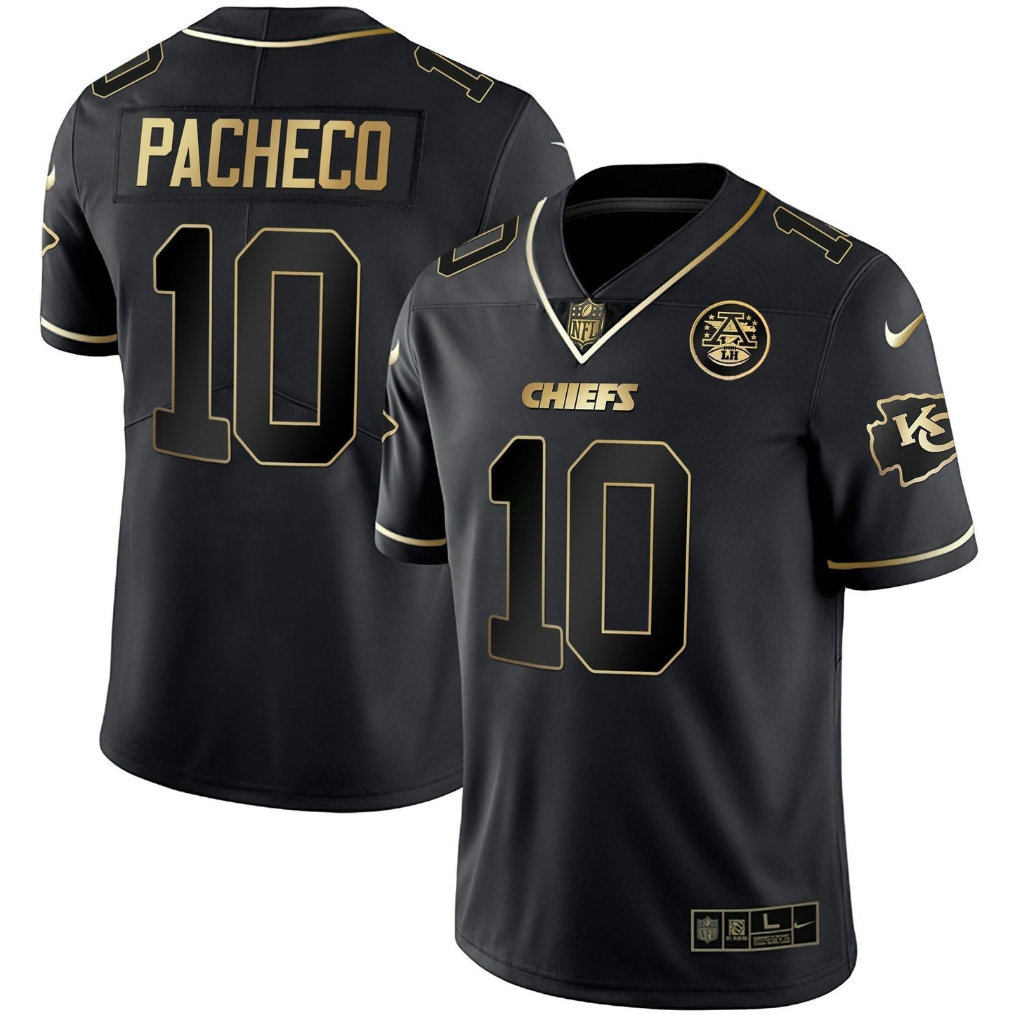 Camisa NFL Kansas City Chiefs Men’s Branca Dourada & Preta Dourada