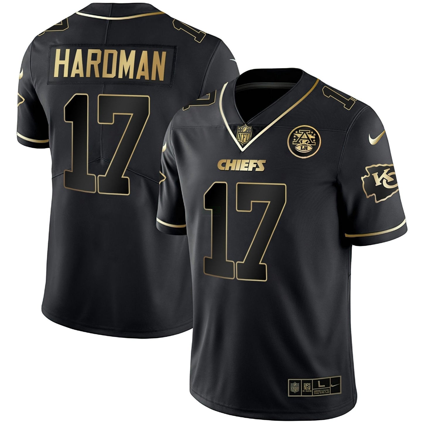 Camisa NFL Kansas City Chiefs Men’s Branca Dourada & Preta Dourada