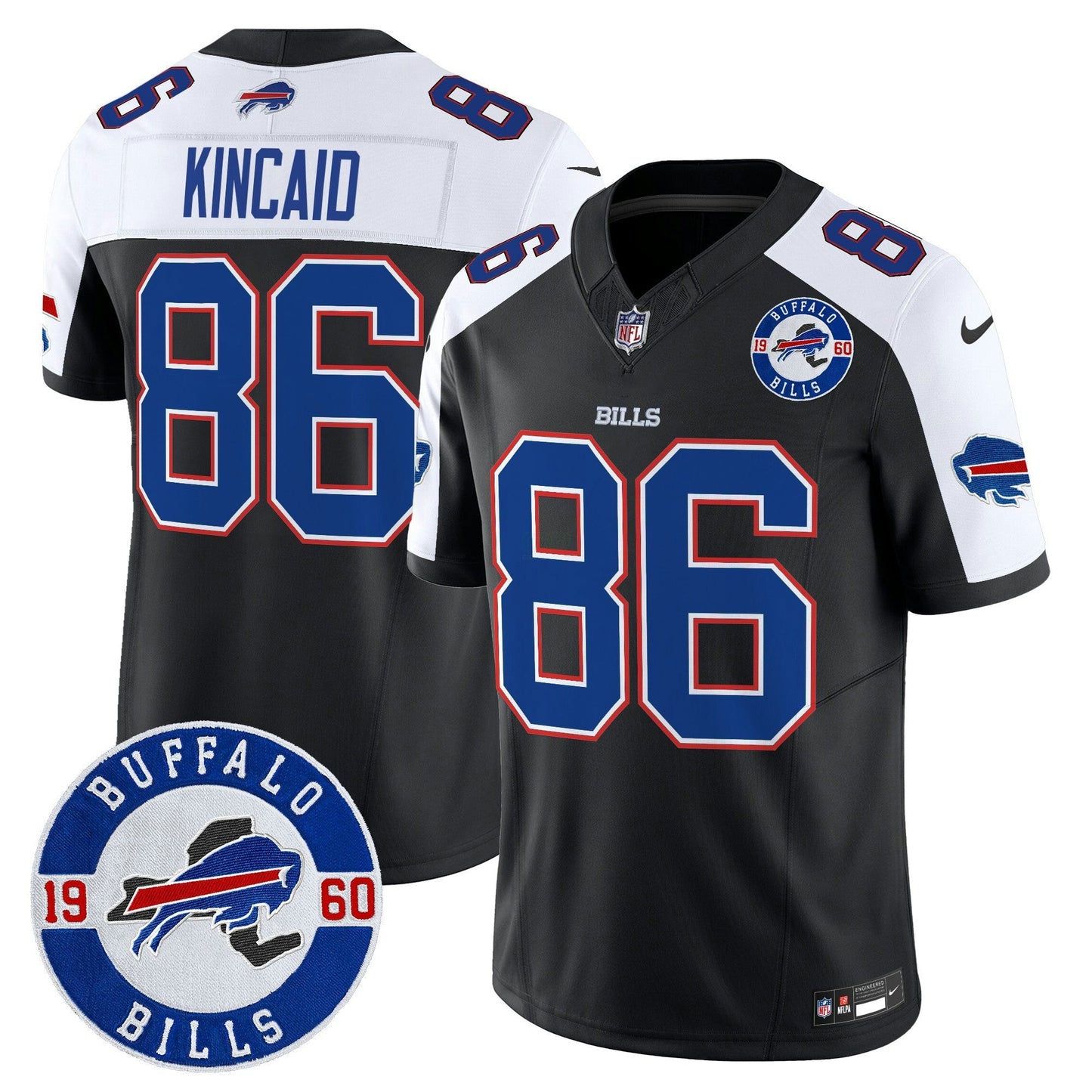 Camisa NFL Men’s Buffalo 2024 Vapor Limited Jersey – Est. 1960 Patch