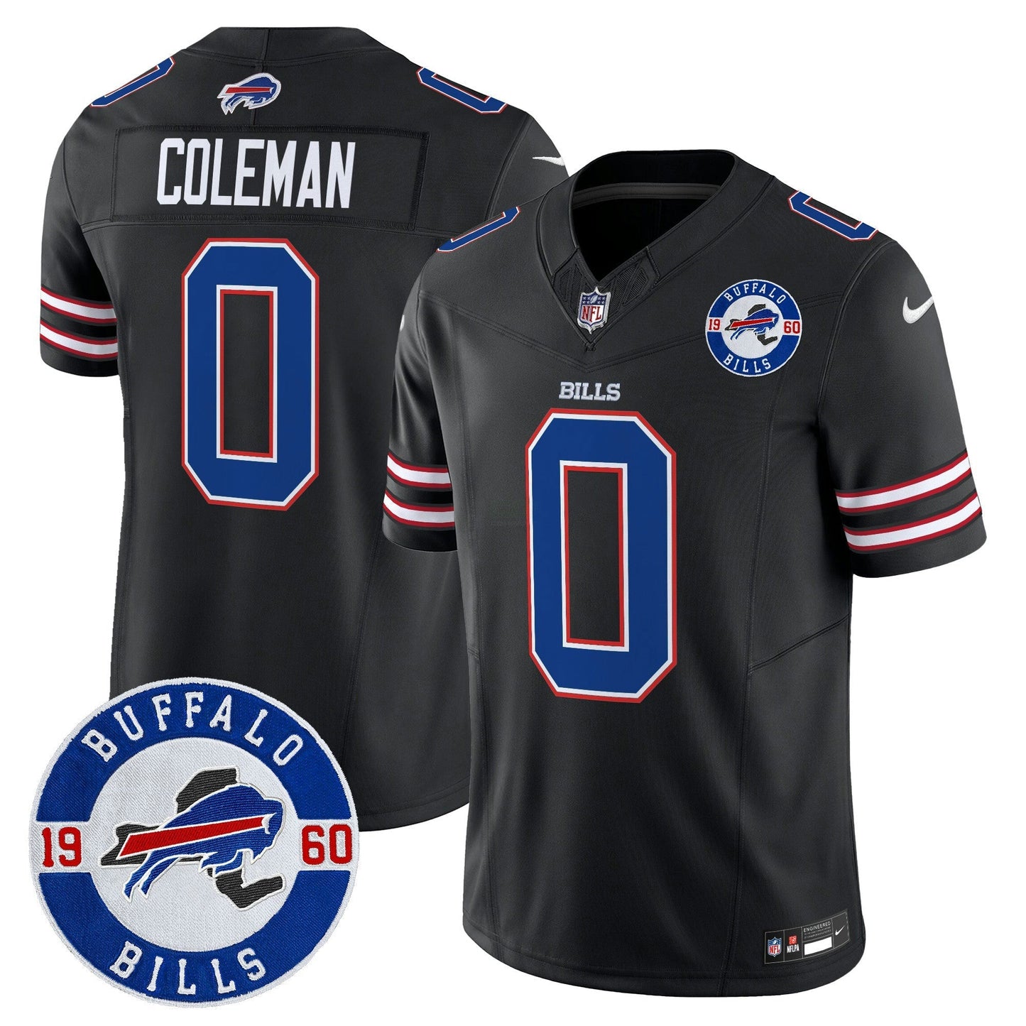 Camisa NFL Men’s Buffalo 2024 Vapor Limited Jersey – Est. 1960 Patch