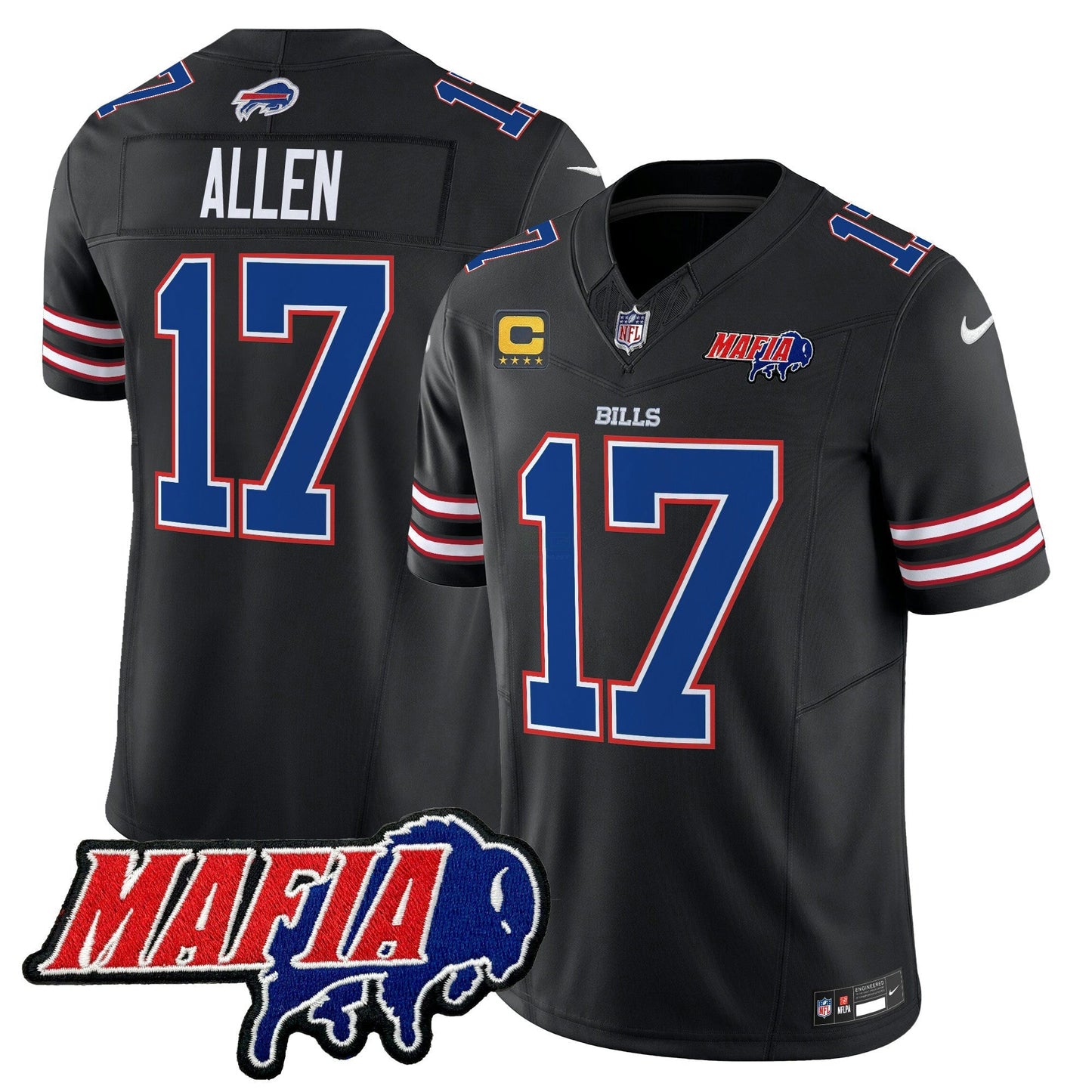 Camisa NFL Men’s Buffalo 2025 Mafia Patch Vapor Limited Jersey