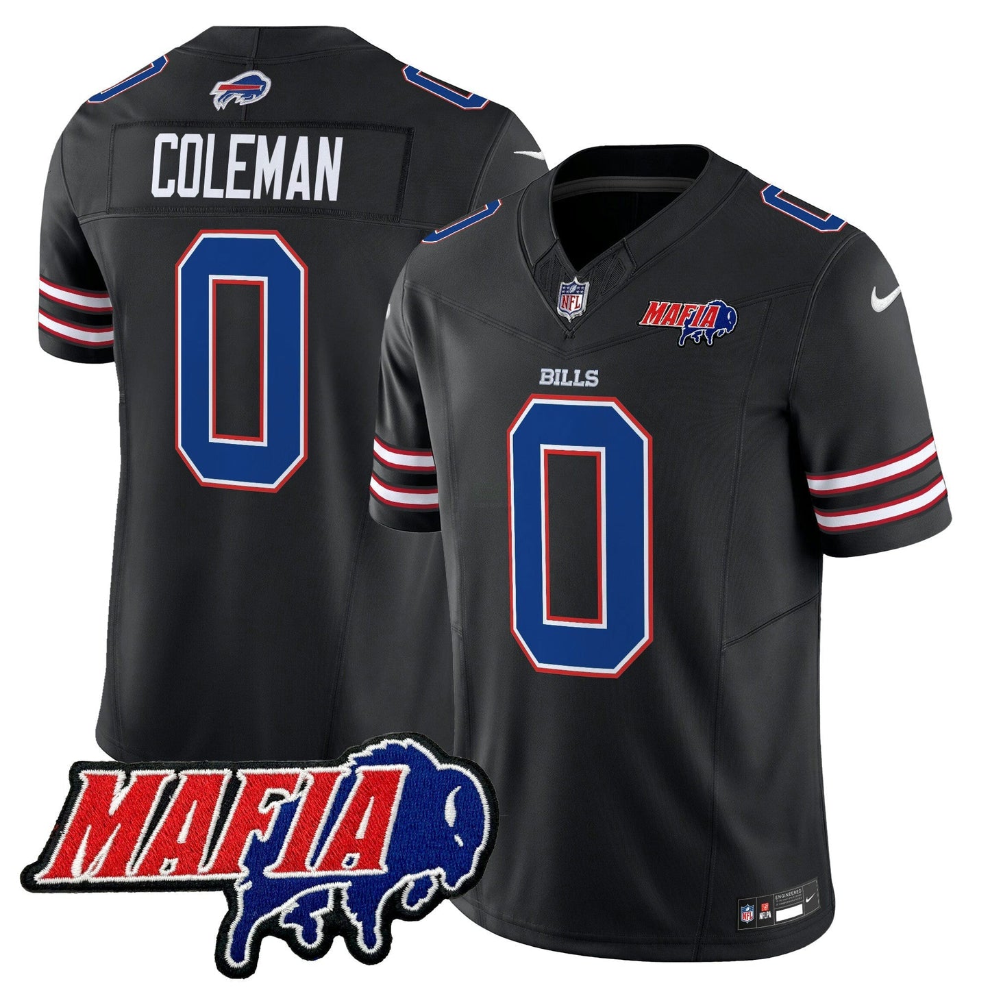 Camisa NFL Men’s Buffalo 2025 Mafia Patch Vapor Limited Jersey