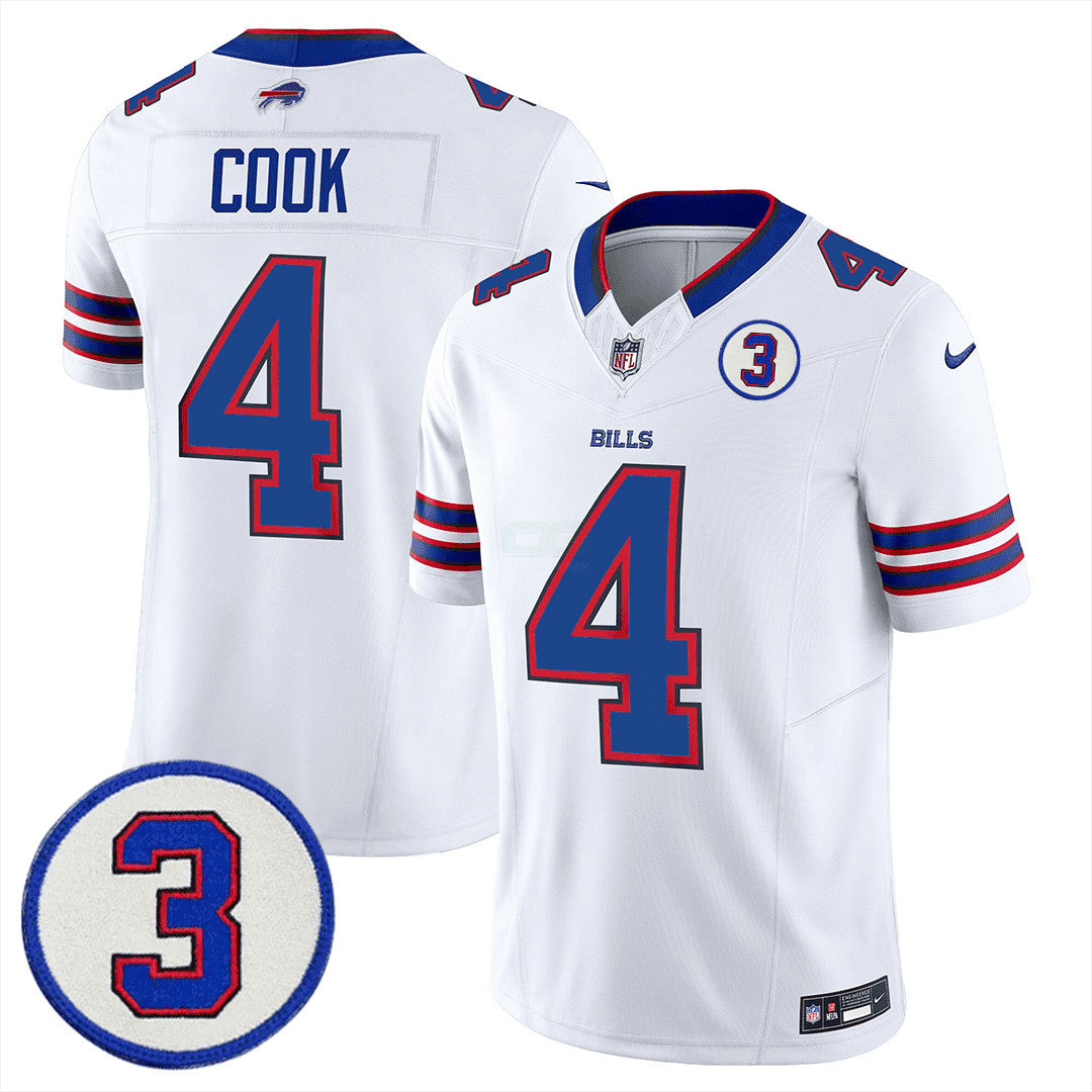 Camisa NFL Men’s Buffalo Damar Honoring Patch Vapor Limited Jersey