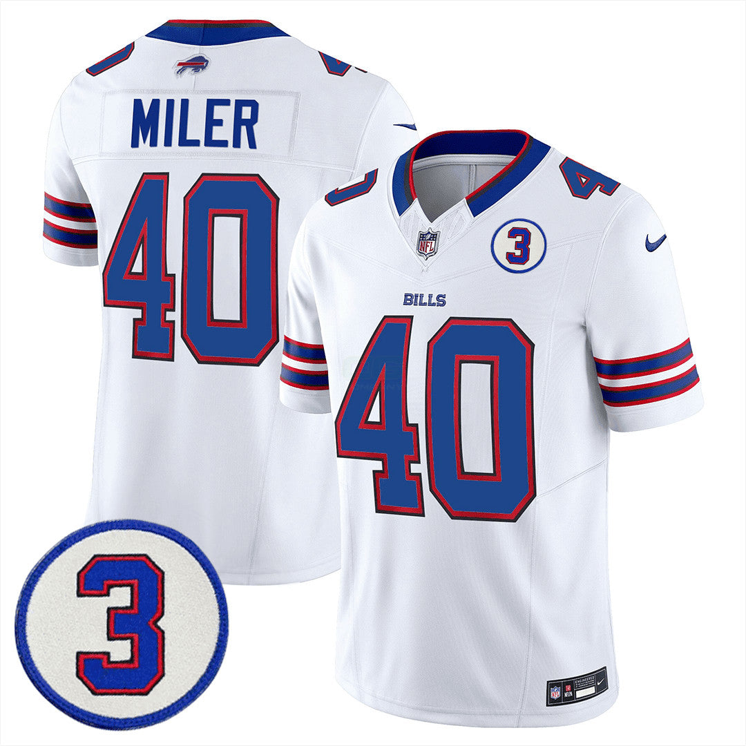 Camisa NFL Men’s Buffalo Damar Honoring Patch Vapor Limited Jersey