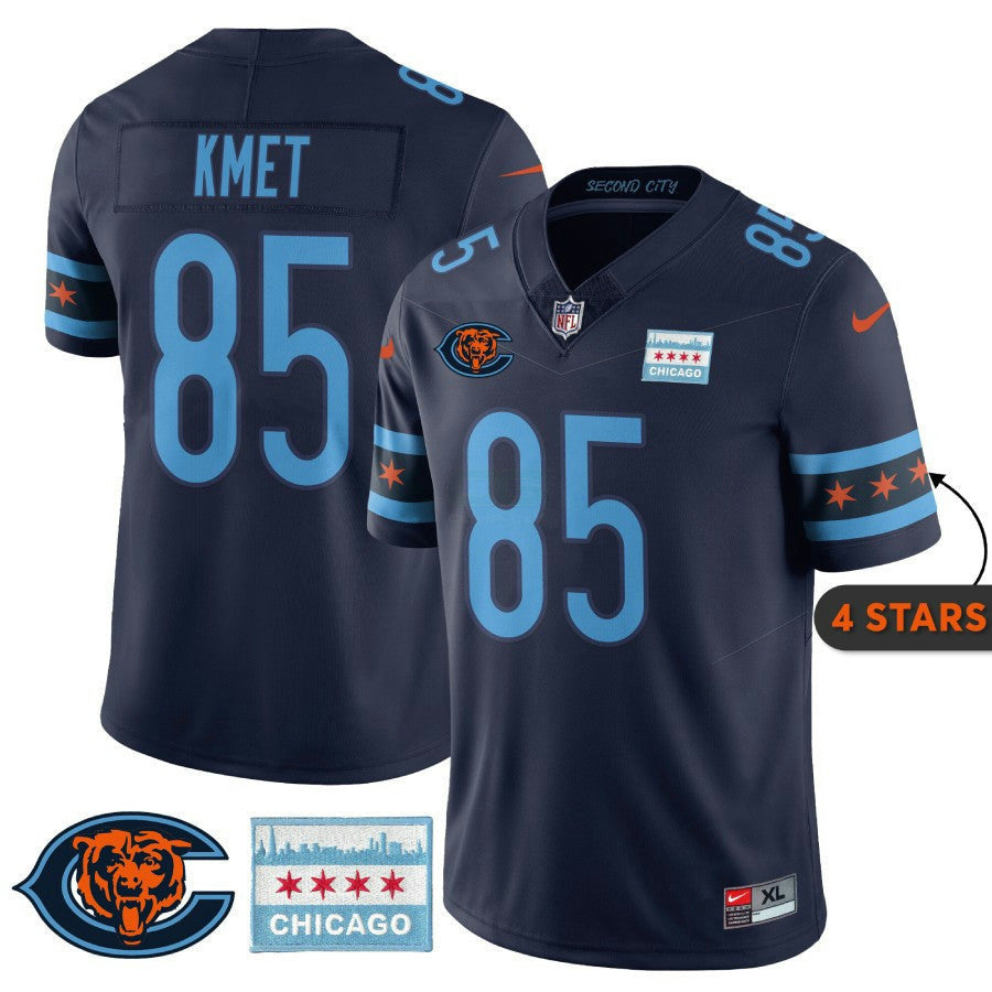 Camisa NFL Men’s Chicago City Edition Jersey – Chicago Flag