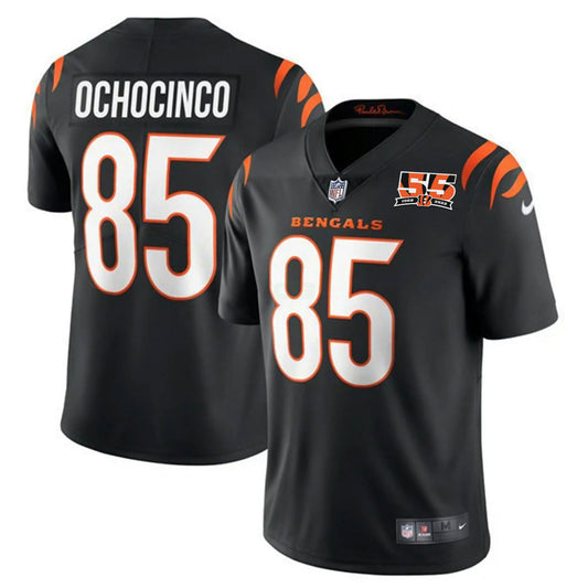 Camisa NFL Men’s Cincinnati 55th 1968 – 2022 Anniversary Patch Player Vapor Limited Jersey