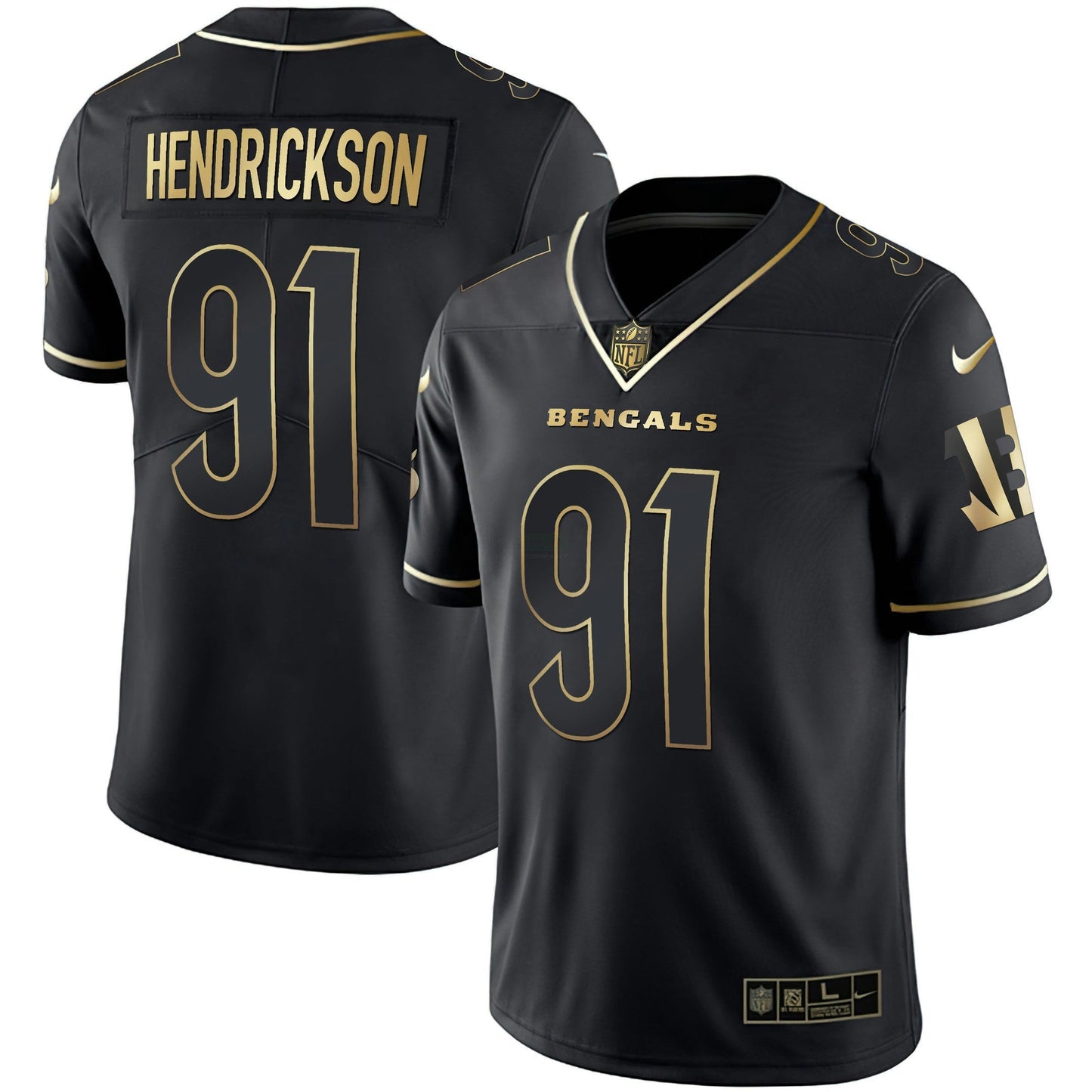 Camisa NFL Men’s Cincinnati Branca Dourada & Preta Dourada Jersey
