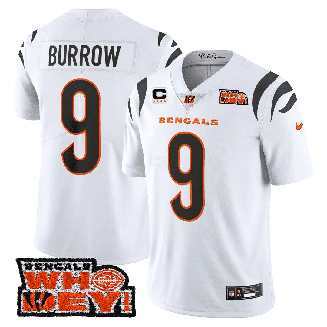 Camisa NFL Men’s Cincinnati Who Dey Patch Jersey