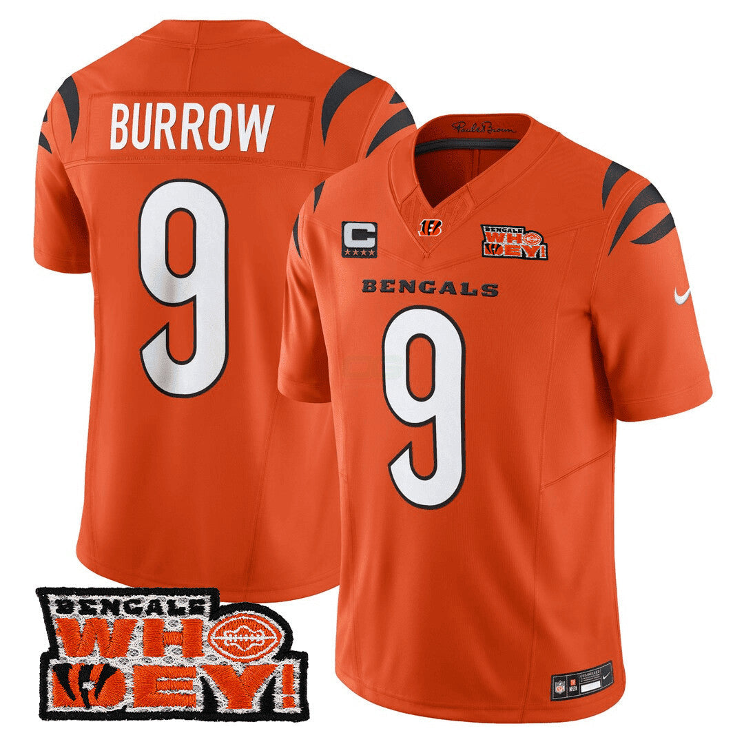 Camisa NFL Men’s Cincinnati Who Dey Patch Jersey