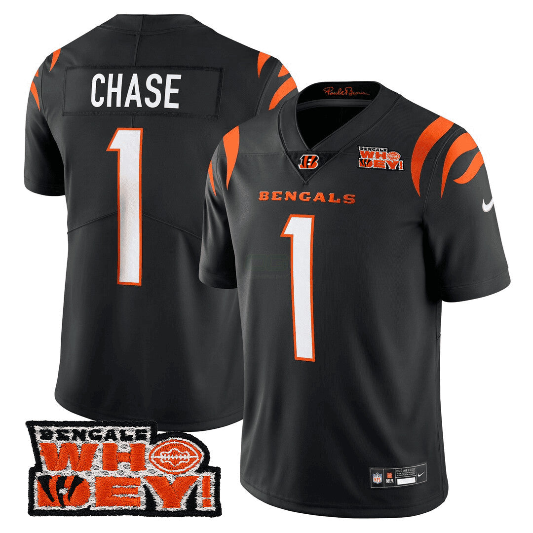 Camisa NFL Men’s Cincinnati Who Dey Patch Jersey