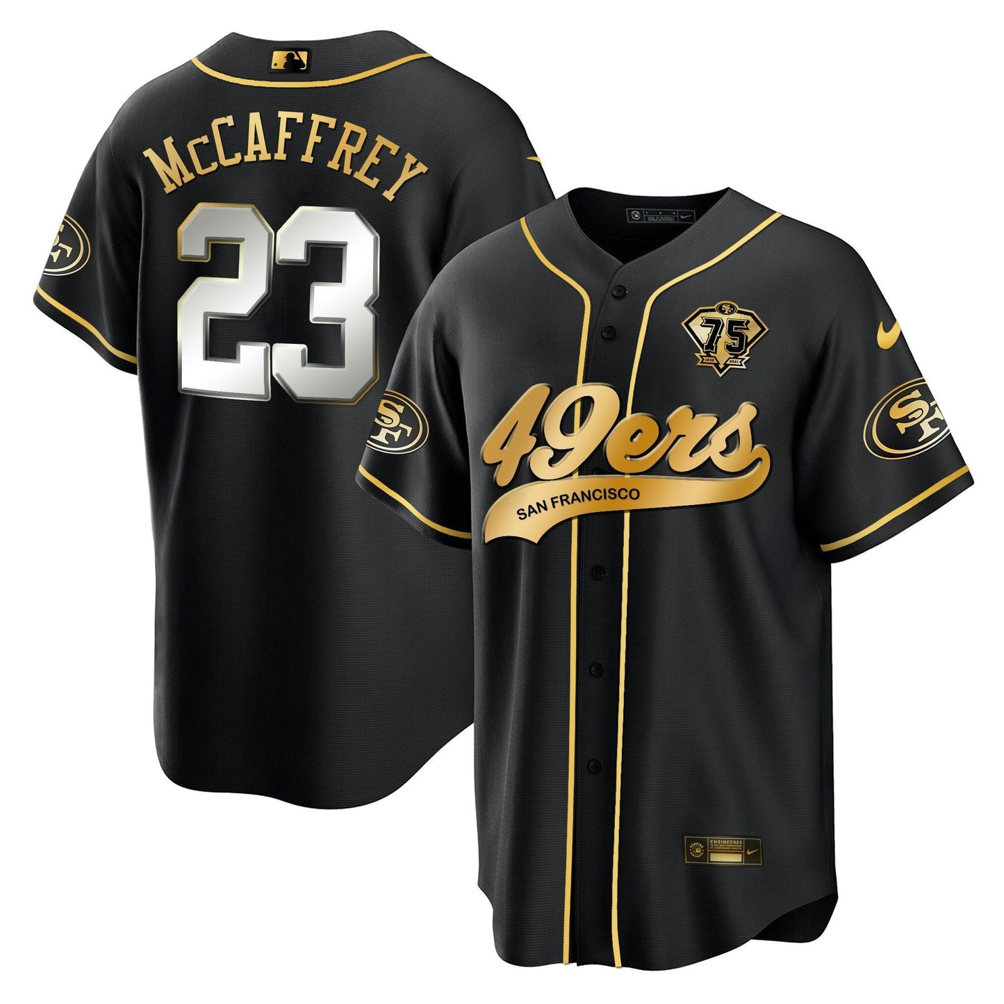 Camisa NFL Men’s Cool Base Dourada Jersey