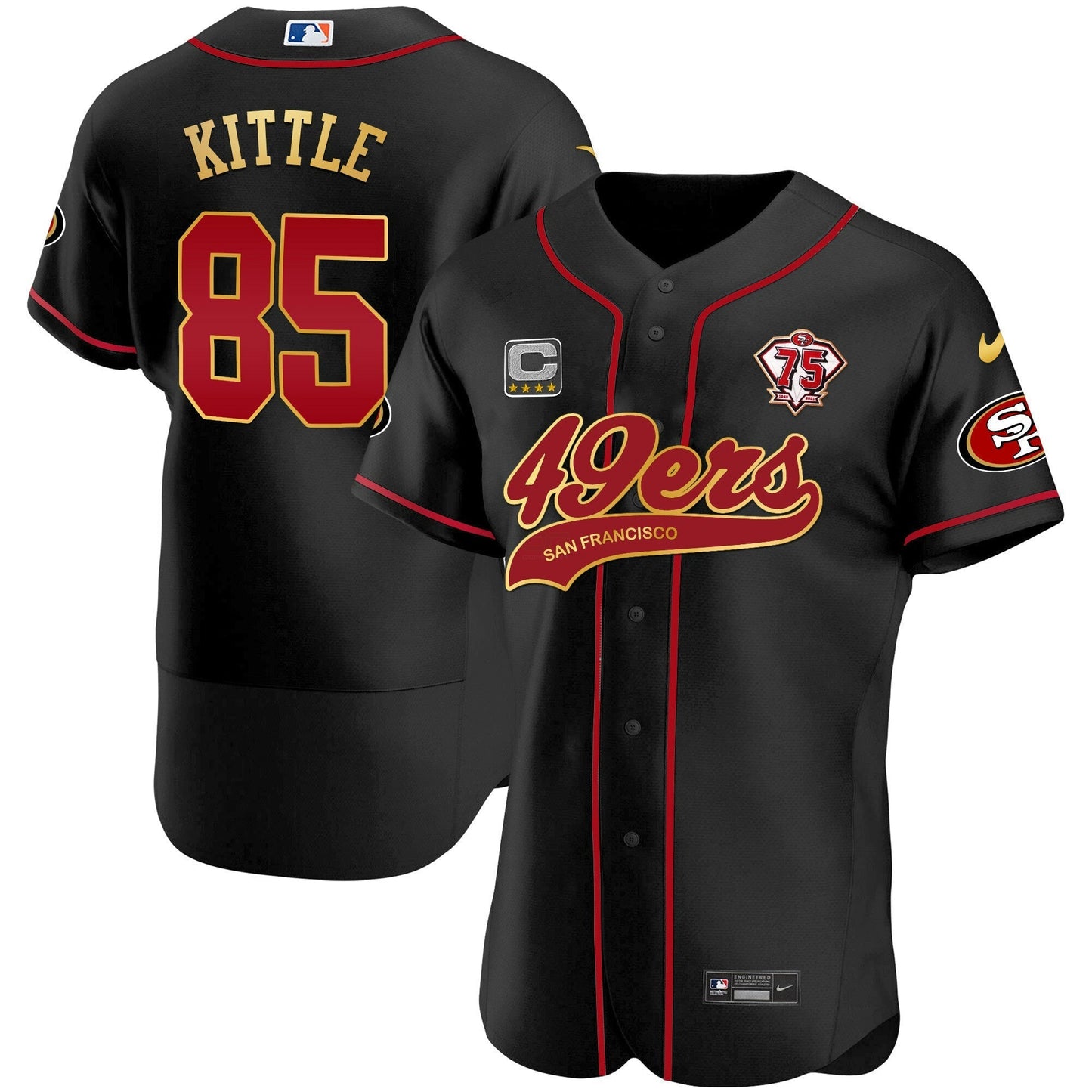Camisa NFL Men’s Cool Base Dourada Jersey V2