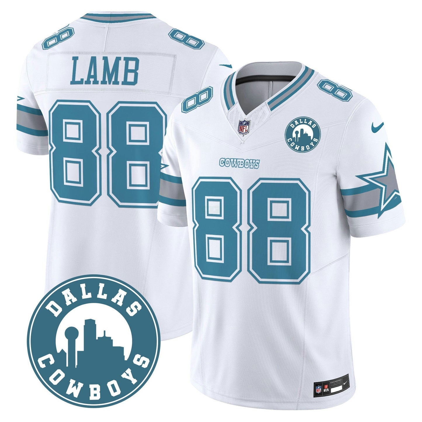 Camisa NFL Men’s “Dallas City” Patch Vapor Limited Jersey