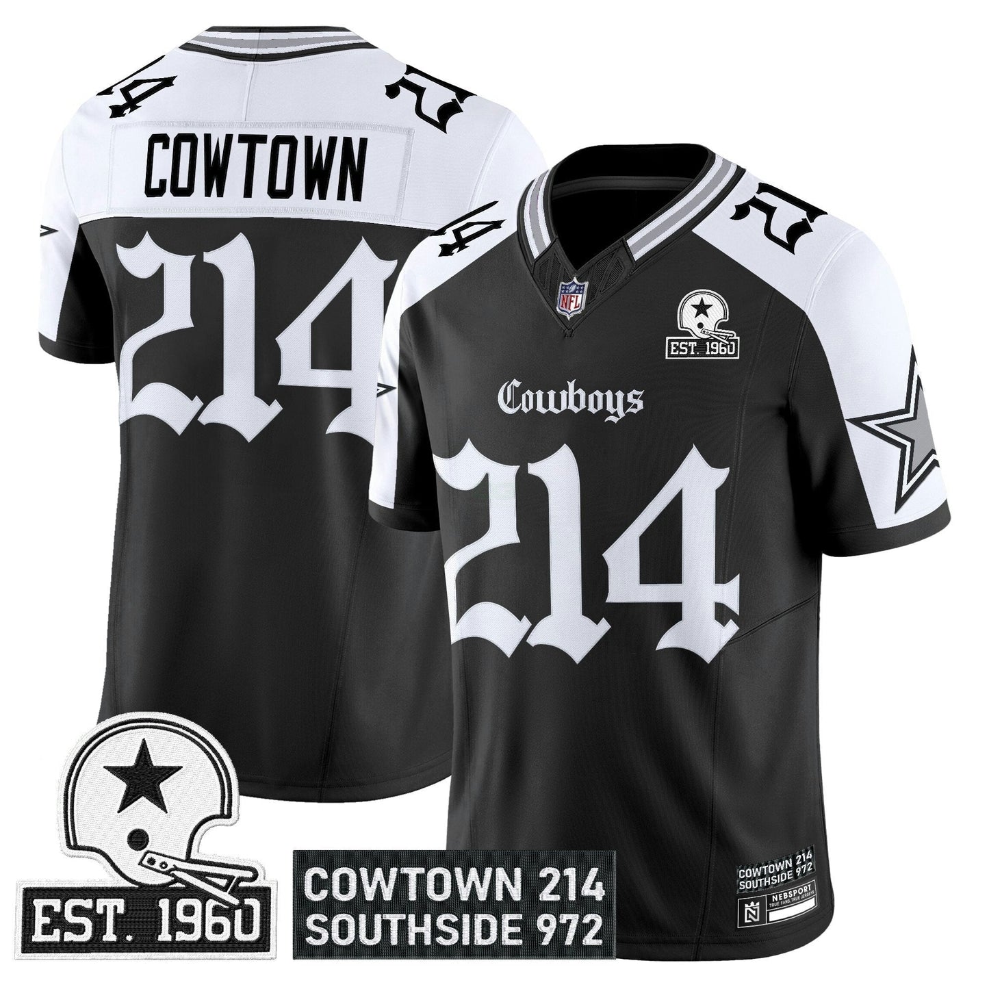 Camisa NFL Men’s Dallas ‘Gothic Lone Star Edition’ Vapor Limited Jersey