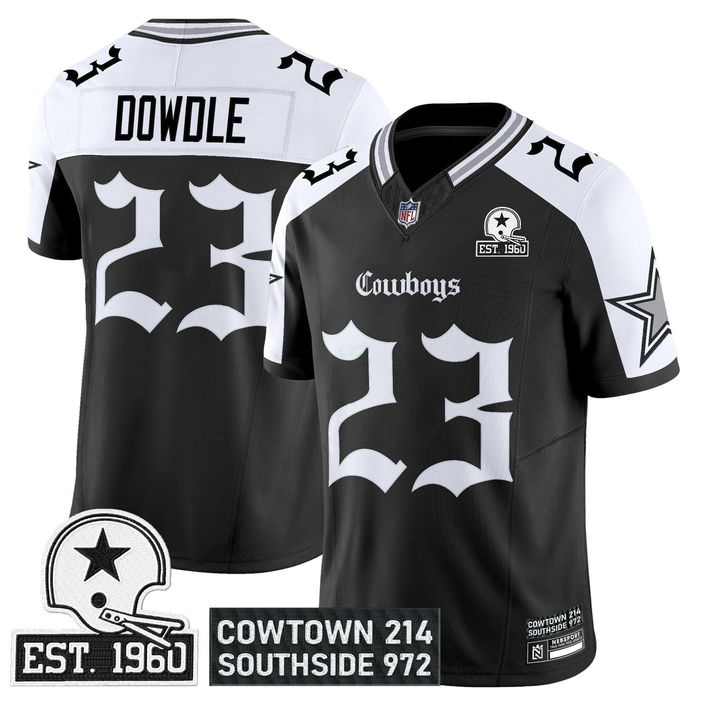 Camisa NFL Men’s Dallas ‘Gothic Lone Star Edition’ Vapor Limited Jersey