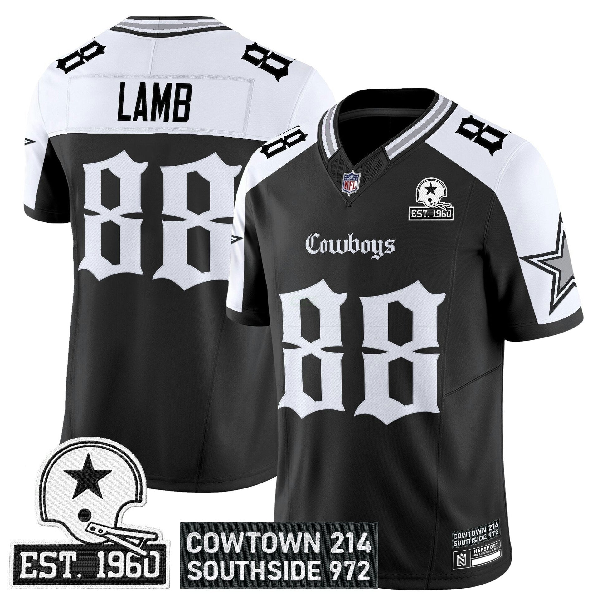 Camisa NFL Men’s Dallas ‘Gothic Lone Star Edition’ Vapor Limited Jersey
