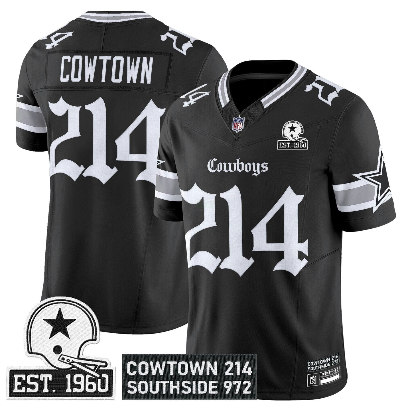 Camisa NFL Men’s Dallas ‘Gothic Lone Star Edition’ Vapor Limited Jersey