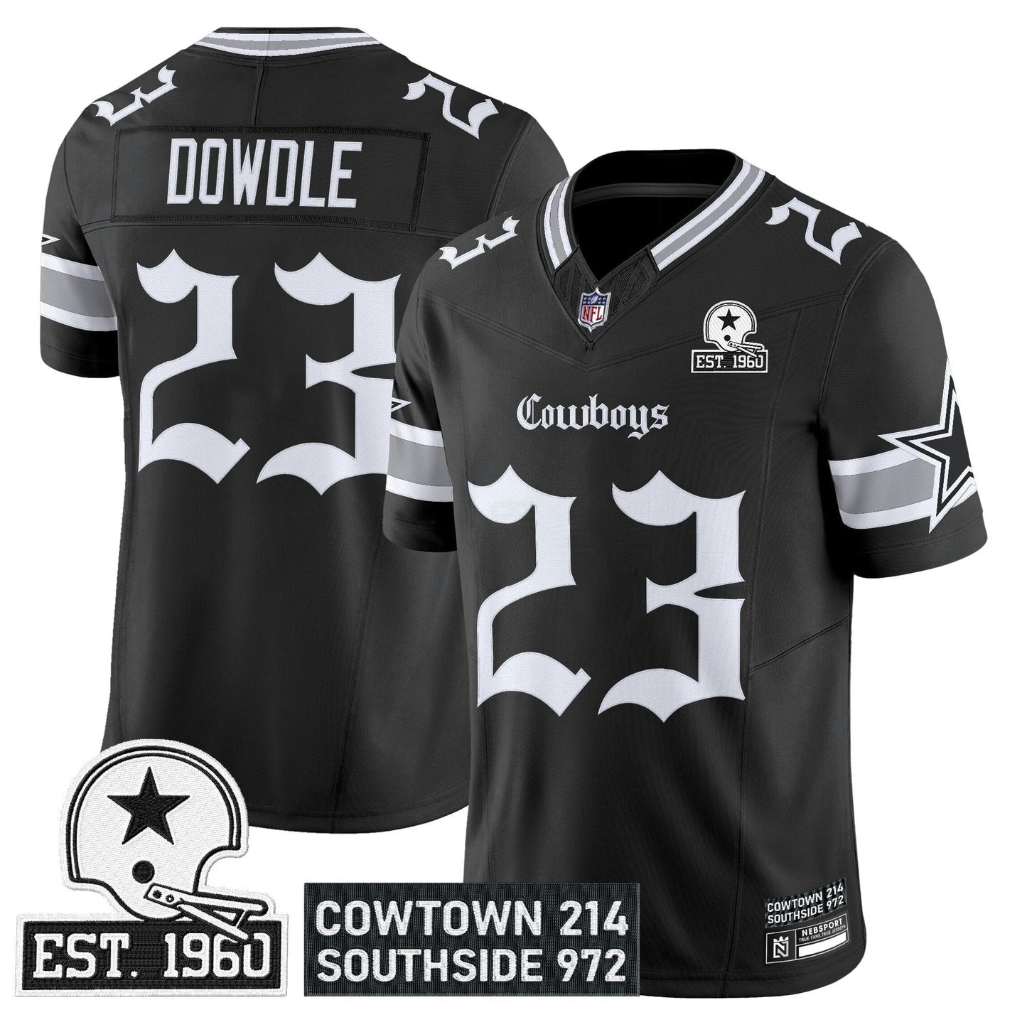 Camisa NFL Men’s Dallas ‘Gothic Lone Star Edition’ Vapor Limited Jersey