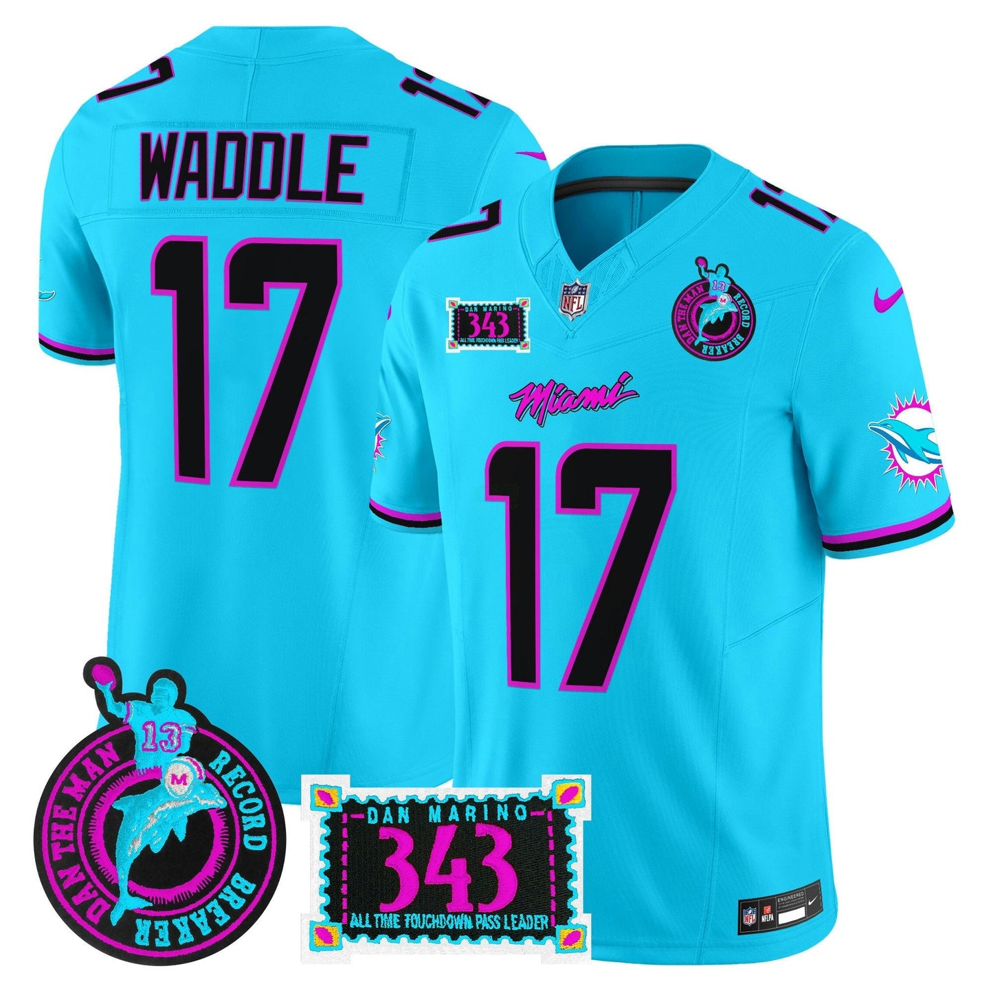 Camisa NFL Men’s “Dan the Man Record Breaker” Patch Vapor Limited Jersey