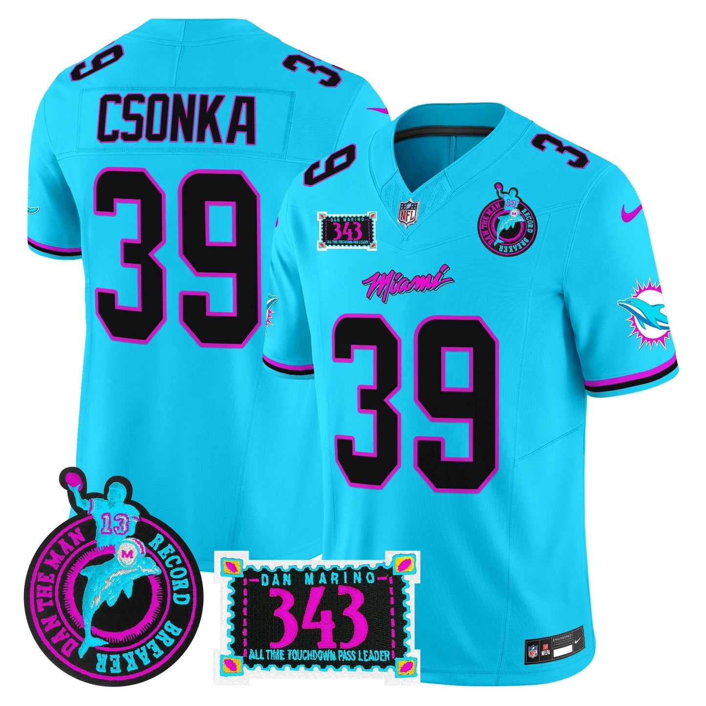 Camisa NFL Men’s “Dan the Man Record Breaker” Patch Vapor Limited Jersey