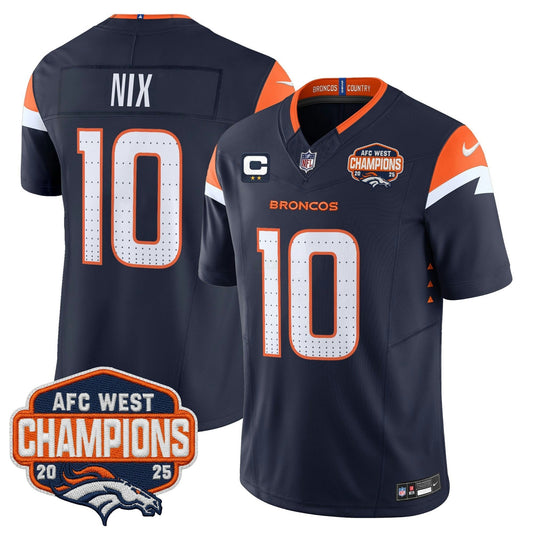 Camisa NFL Men’s Denver 2025 AFC West Division Champions Vapor Limited Jersey