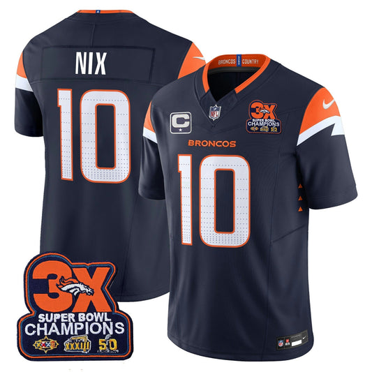 Camisa NFL Men’s Denver 3-Time Champions Patch Vapor Limited Jersey