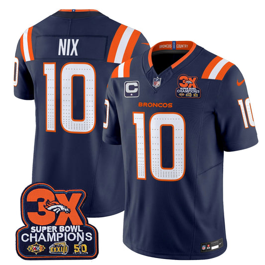 Camisa NFL Men’s Denver 3-Time Champions Patch Vapor Limited Jersey V2