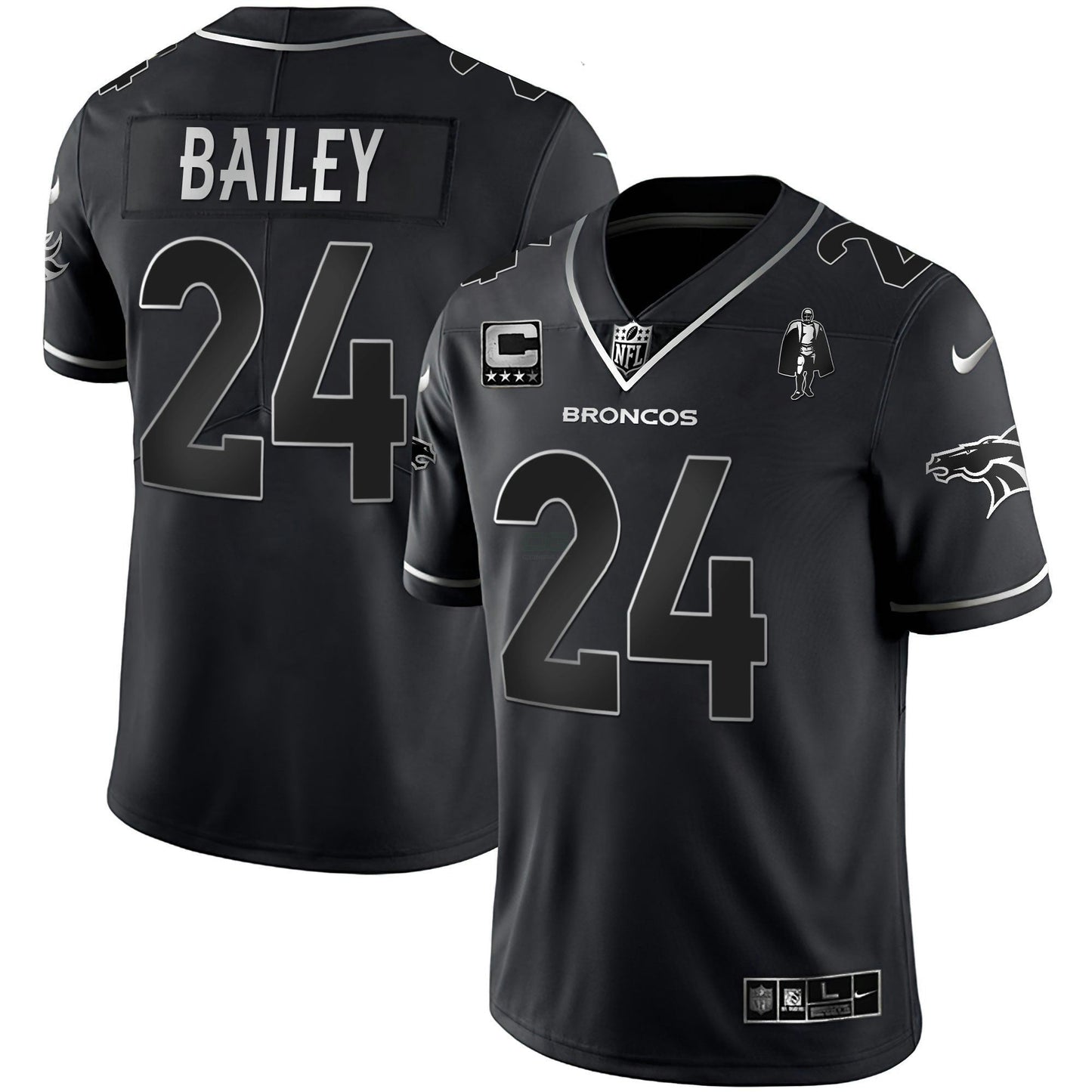 Camisa NFL Men’s Denver Branca Dourada and Preta Dourada Jersey