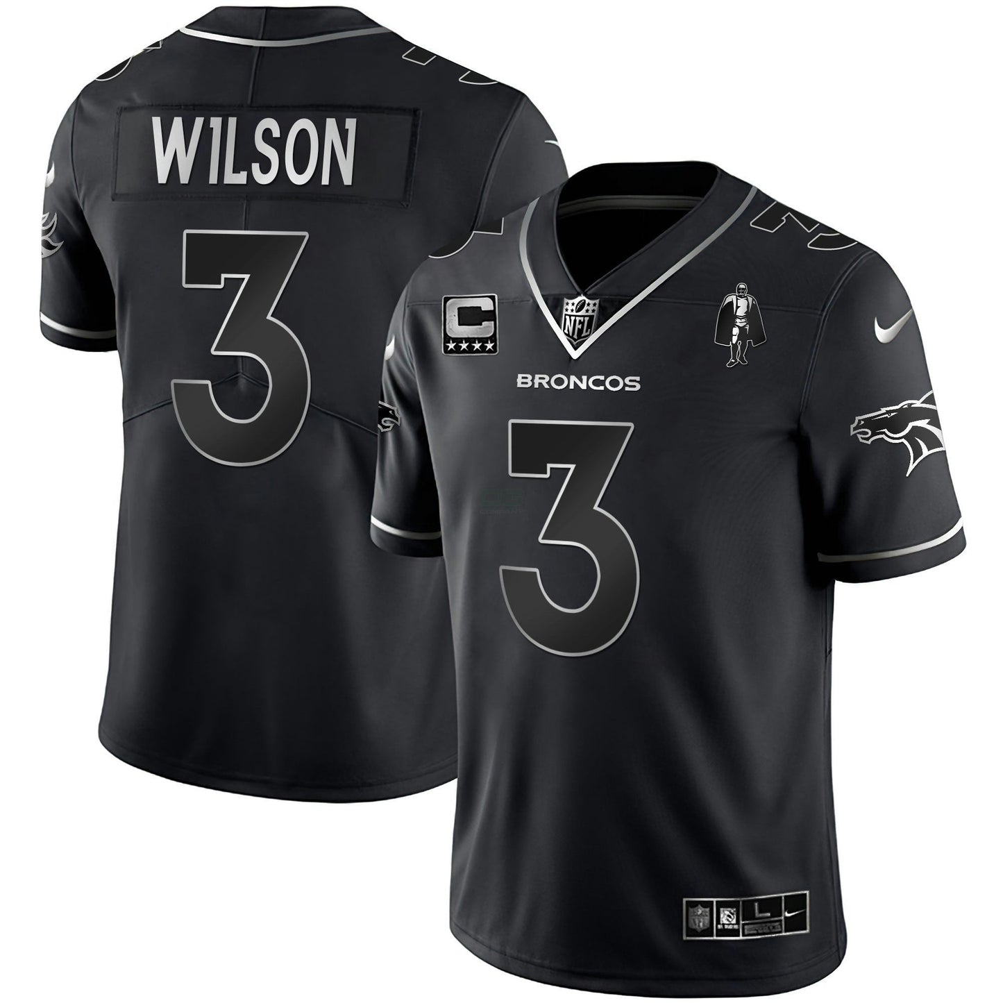 Camisa NFL Men’s Denver Branca Dourada and Preta Dourada Jersey