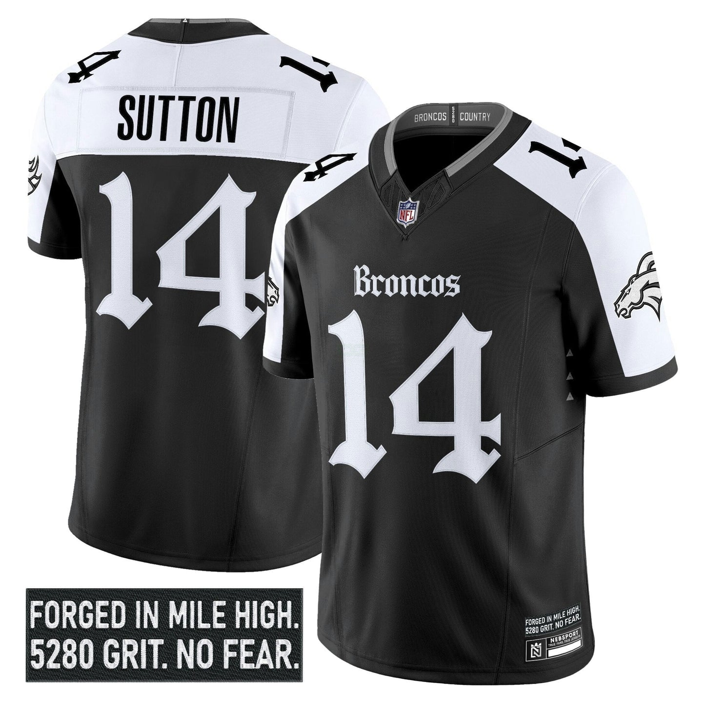 Camisa NFL Men’s Denver ‘Gothic Mile High Shadows Edition’ Vapor Limited Jersey