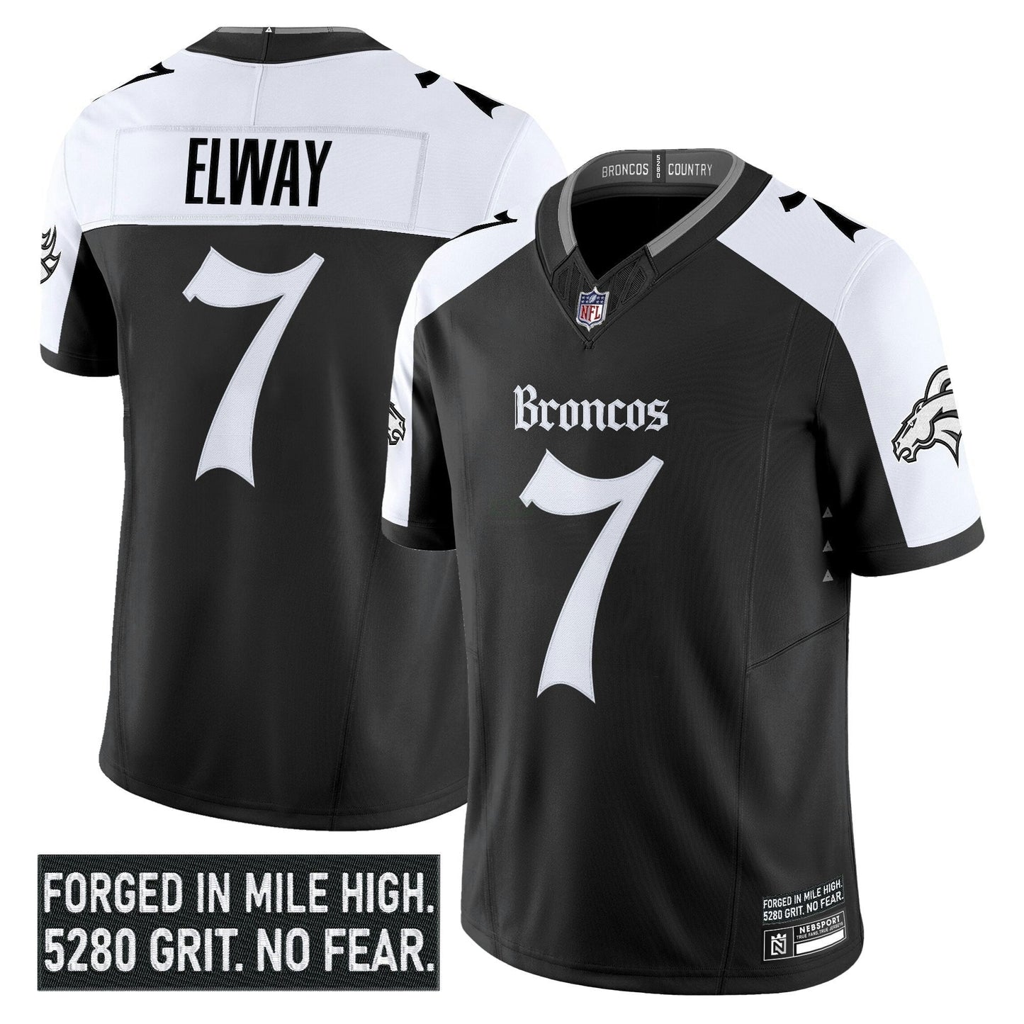 Camisa NFL Men’s Denver ‘Gothic Mile High Shadows Edition’ Vapor Limited Jersey