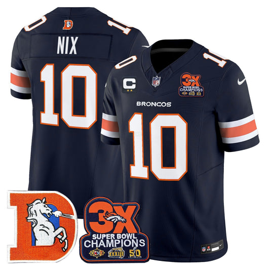Camisa NFL Men’s Denver Throwback Vapor Limited Jersey – 3-Time Champions Patch