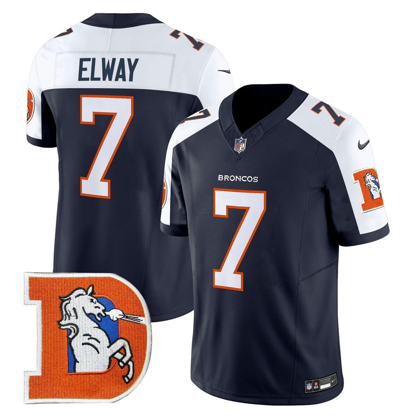 Camisa NFL Men’s Denver Throwback Vapor Limited Jersey V2