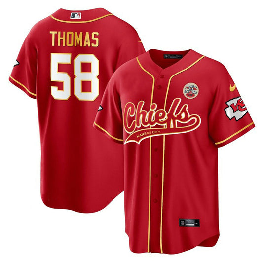 Camisa NFL Men’s Derrick Thomas Kansas City Jersey - Vermelha