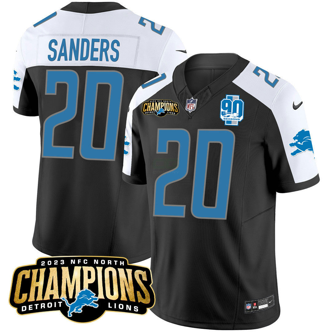 Camisa NFL Men’s Detroit 2023 NFC North Champions Patch Vapor Jersey V2