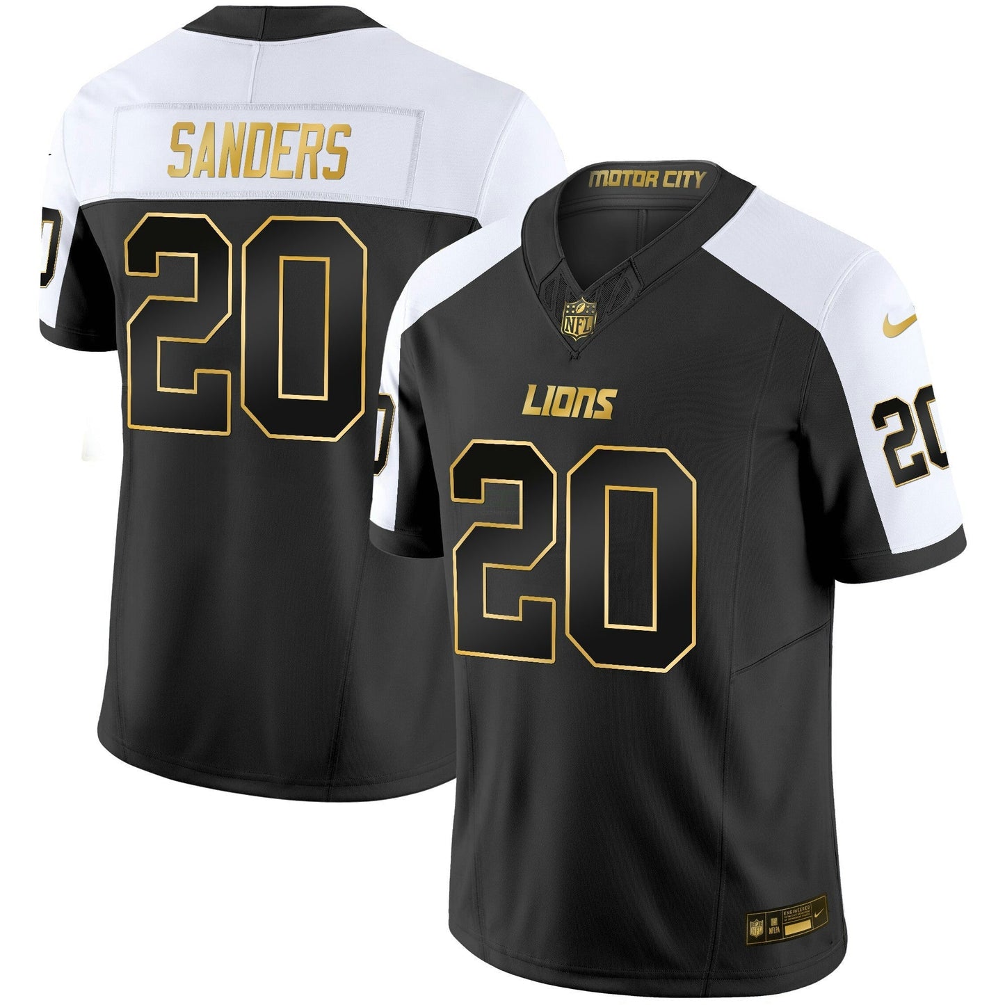 Camisa NFL Men’s Detroit 2024 Dourada Vapor Limited Jersey