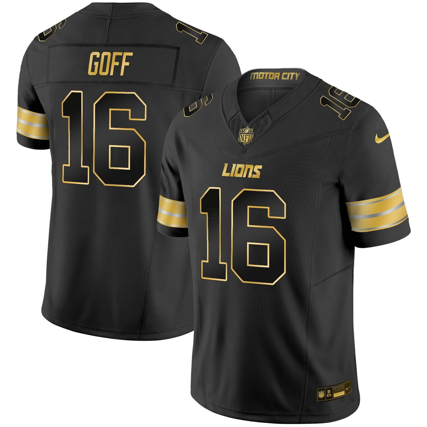 Camisa NFL Men’s Detroit 2024 Dourada Vapor Limited Jersey