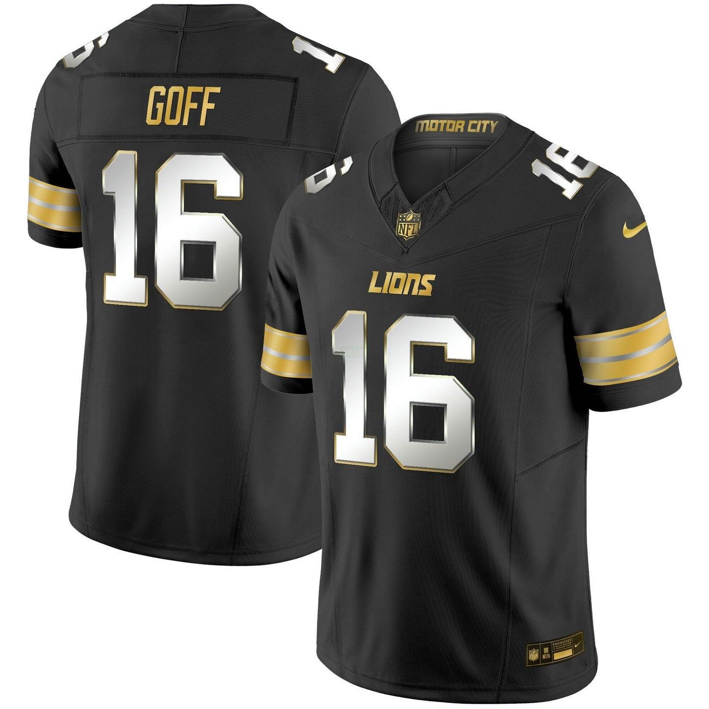 Camisa NFL Men’s Detroit 2024 Dourada Vapor Limited Jersey