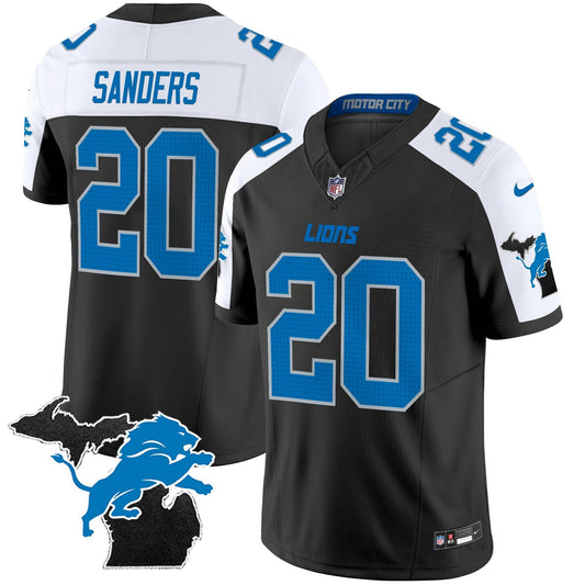 Camisa NFL Men’s Detroit 2024 Michigan Patch Vapor Limited Jersey