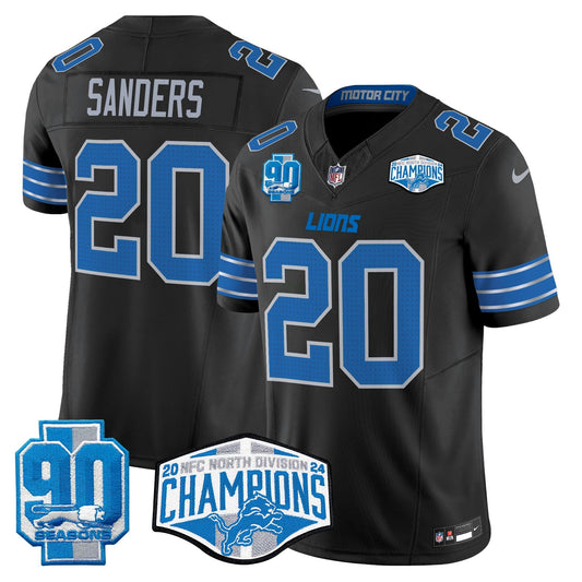Camisa NFL Men’s Detroit 2024 NFC North Division Champions Patch Vapor Limited Jersey