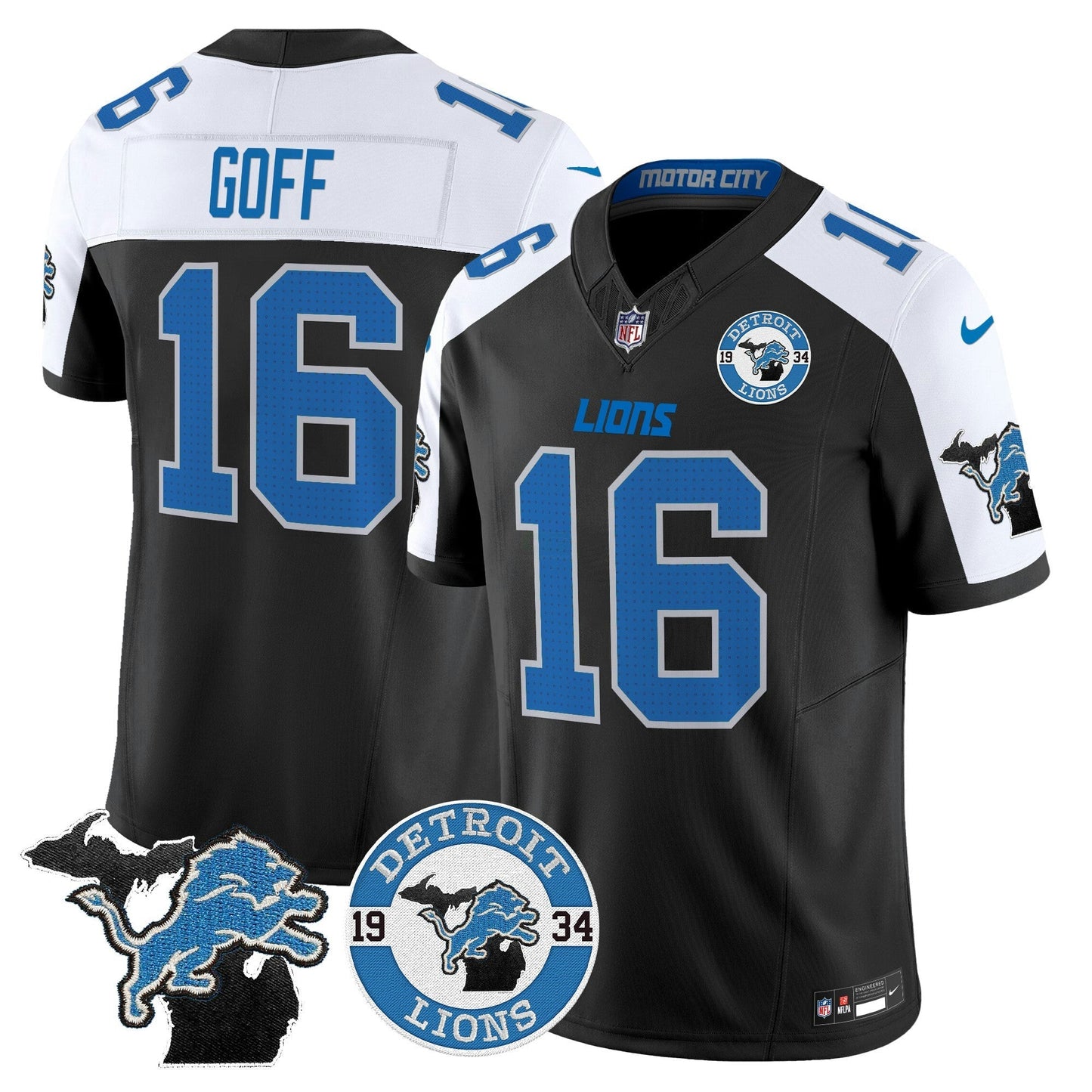 Camisa NFL Men’s Detroit 2024 Vapor Limited Jersey – Est. 1934 Patch