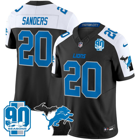 Camisa NFL Men’s Detroit 2025 Michigan & 90th Year Patch Vapor Jersey