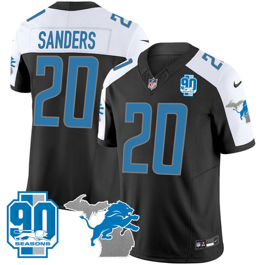 Camisa NFL Men’s Detroit 90th Year & Michigan Patch Vapor Jersey