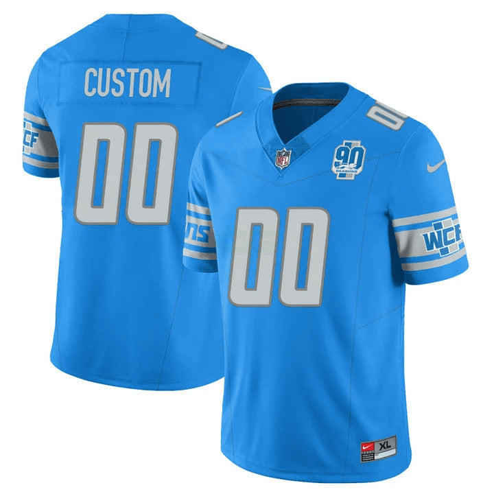 Camisa NFL Men’s Detroit 90th Year Patch Vapor Jersey V2 - Personalizada