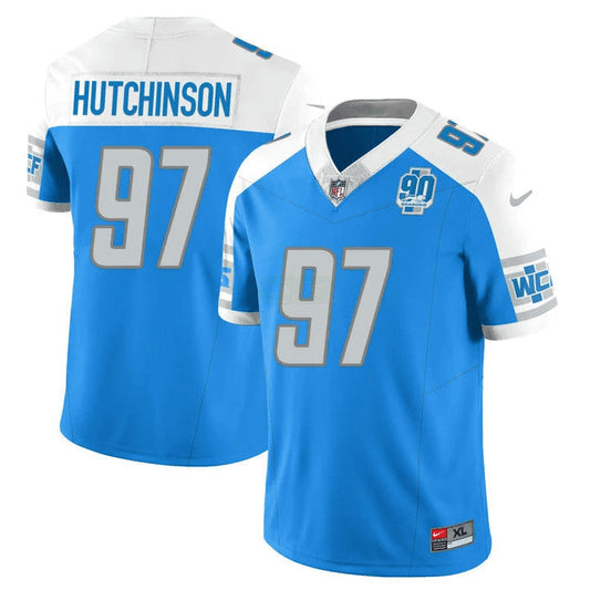 Camisa NFL Men’s Detroit 90th Year Patch Vapor Jersey V2