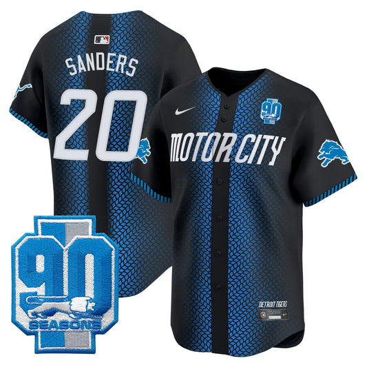 Camisa NFL Men’s Detroit 90th Year Patch Vapor Premier Limited Jersey