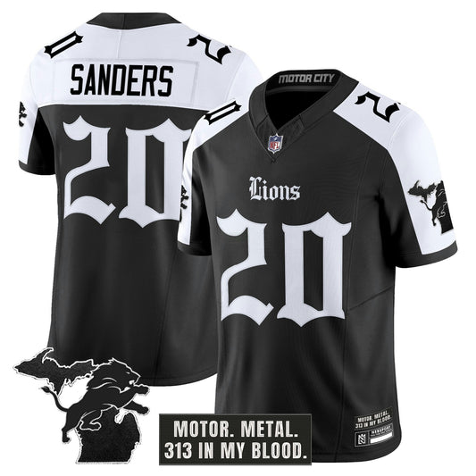 Camisa NFL Men’s Detroit ‘Gothic Motor Grit Edition’ Vapor Limited Jersey
