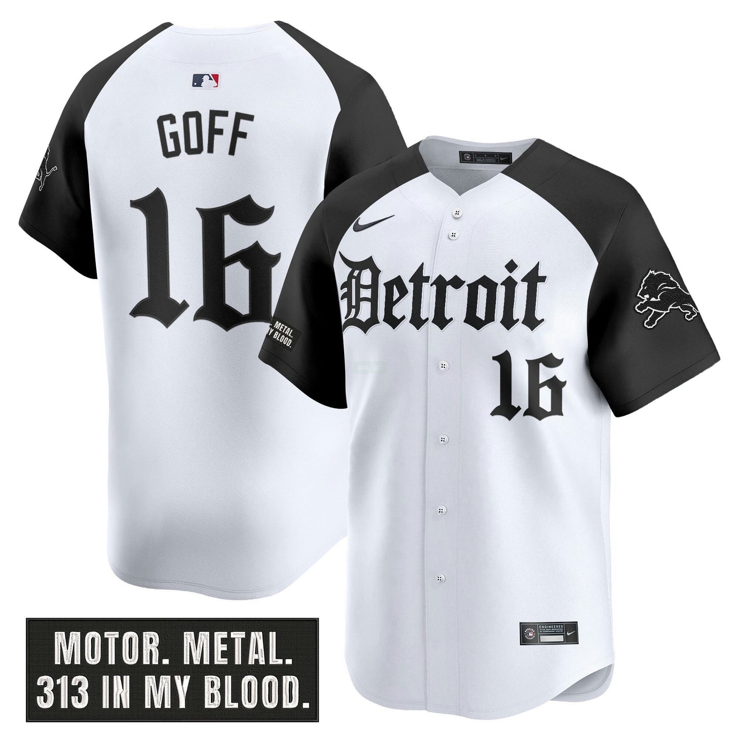 Camisa NFL Men’s Detroit ‘Motor Gothic Edition’ Vapor Premier Limited Jersey