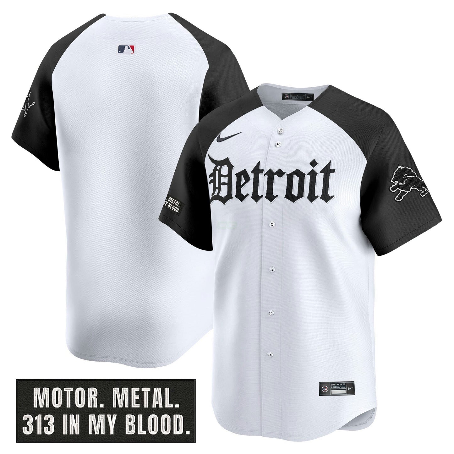 Camisa NFL Men’s Detroit ‘Motor Gothic Edition’ Vapor Premier Limited Jersey
